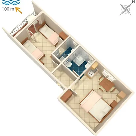 Apartment By The Sea Podaca, Makarska - 2617