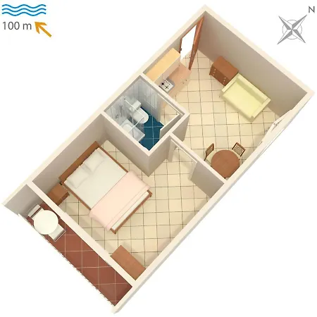 By The Sea Podaca, Makarska - 2617 Apartman Podaca