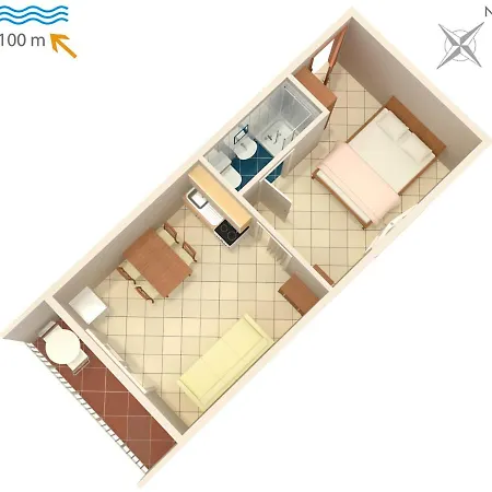 Apartman By The Sea Podaca, Makarska - 2617