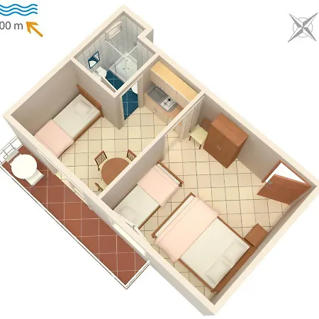 Apartman By The Sea Podaca, Makarska - 2617